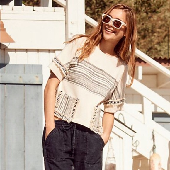 Eva Franco Anthropologie Nantucket, Cream & Black - Picture 5 of 5